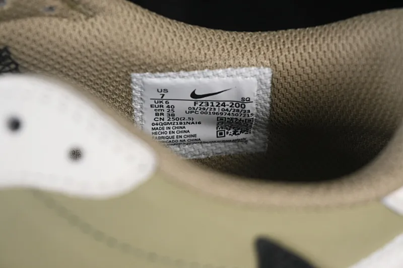 All categories Air Jordan Jordan series basketball shoes Air Jordan 1 Low ZG version Travis Scott x Air Jordan 1 Low OG AJ1 Joe 1 undercut low top full head layer FZ3124-200